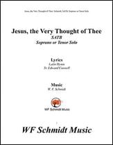 Jesus, the Very Thought of Thee SATB choral sheet music cover